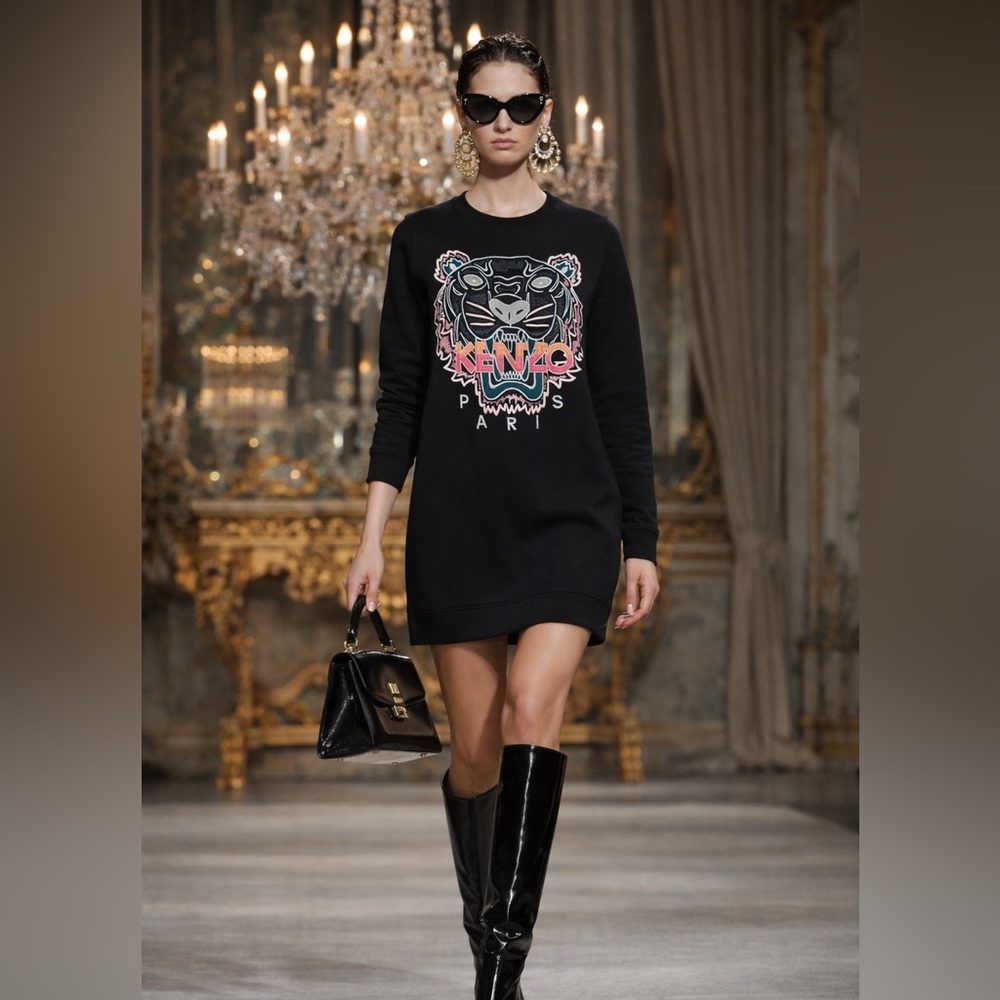 Authentic Kenzo Sweatshirt Dress - Picture 7 of 16
